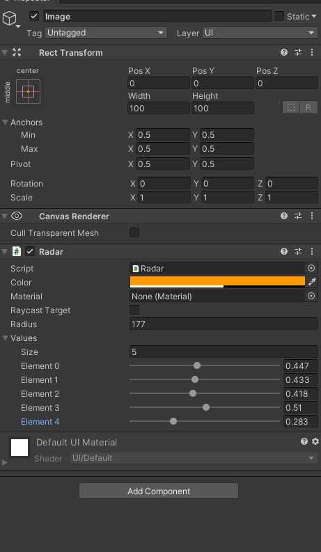 《Unity中实现雷达属性图》